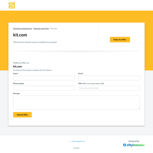 kit.com homepage in Mar 2024