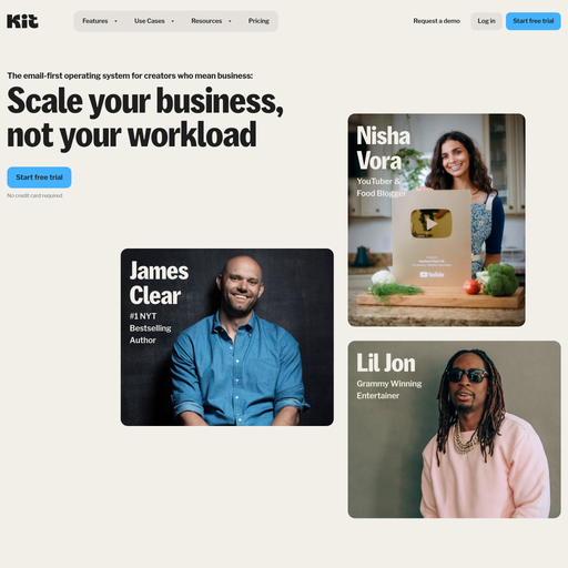 kit.com homepage in Jun 2025